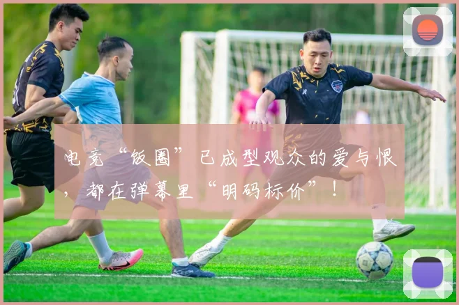 电竞“饭圈”已成型观众的爱与恨，都在弹幕里“明码标价”！